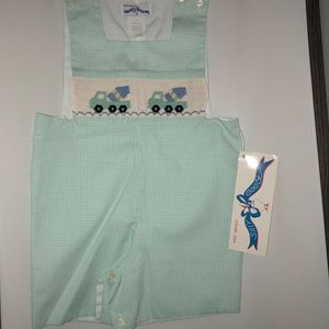 Hand smocked boys 12 months